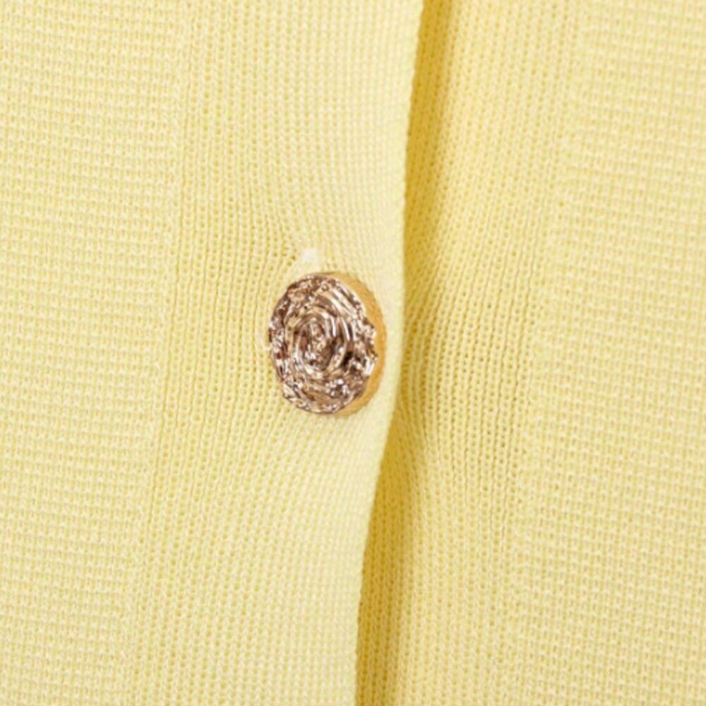 Yellow Casual Women's Minimalist Versatile Short Sleeve Knit Top - Picture 11 of 11